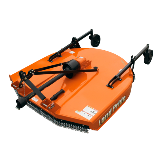 Land Pride RCF2084 Operator's Manual