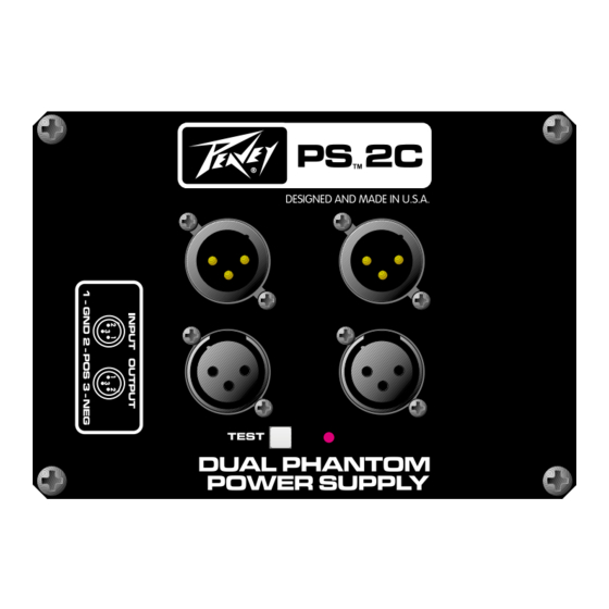 Peavey PS 2C Specifications