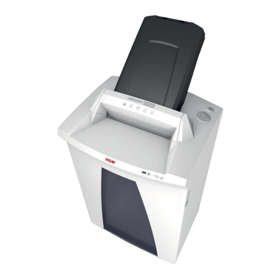 HSM SECURIO AF 500 Operating Instructions Manual