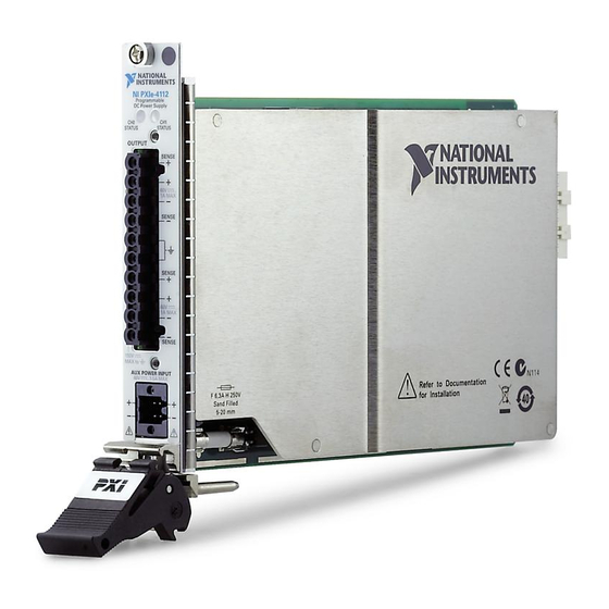 National Instruments PXIe-4112 User Manual