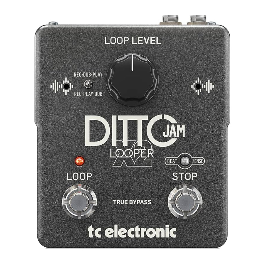 TC Electronic DITTO X2 LOOPER Manual
