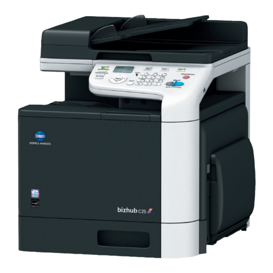 Konica Minolta bizhub C25 Quick Manual