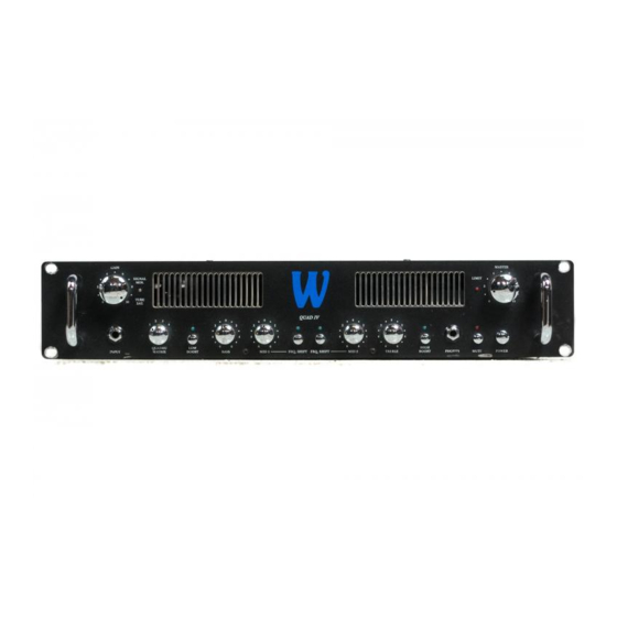 Warwick Amplifier Quad IV Owner's Manual