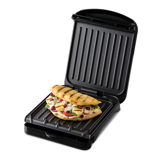 George Foreman FIT GRILL SMALL Instructions & Warranty