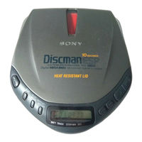 Sony Discman D-E307CK Operating Instructions Manual
