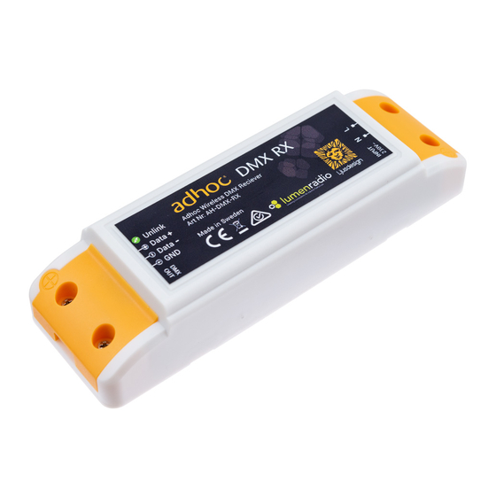 AdHoc DMX RX Quick Manual