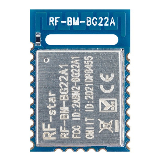RF-Star RF-BM-BG22A1(I) Manual