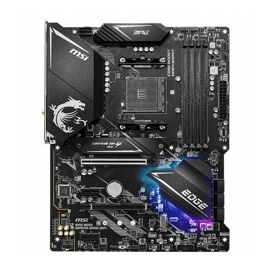 MSI MPG B550 GAMING EDGE WIFI User Manual