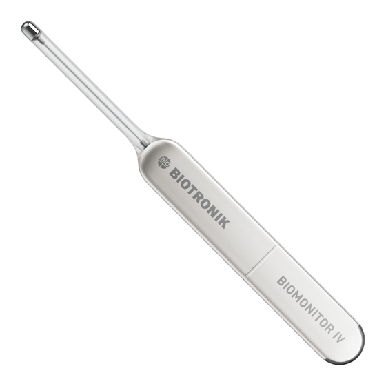 BIOTRONIK BIOMONITOR IV Technical Manual