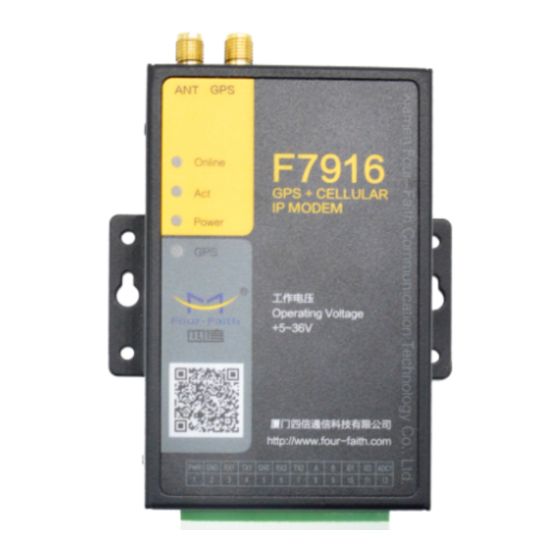 Four-Faith F7916 Series Manuals
