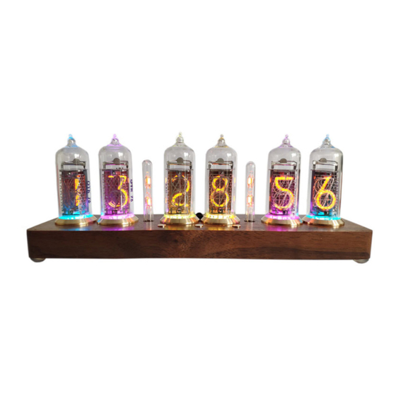 Nixie Clock IN-14 Quick Setup Manual