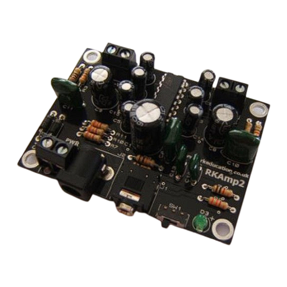 RK RKAmp2 Component List And Instructions