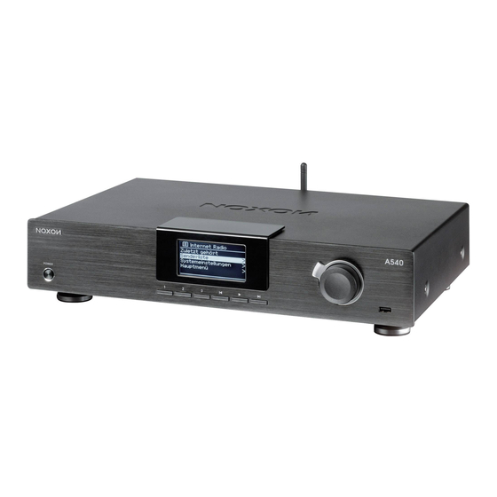 Noxon A540+ Manual