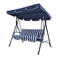 AmazonBasics Outdoor 3-Seat Striped Patio Swing with Canopy Assembly Instructions Manual