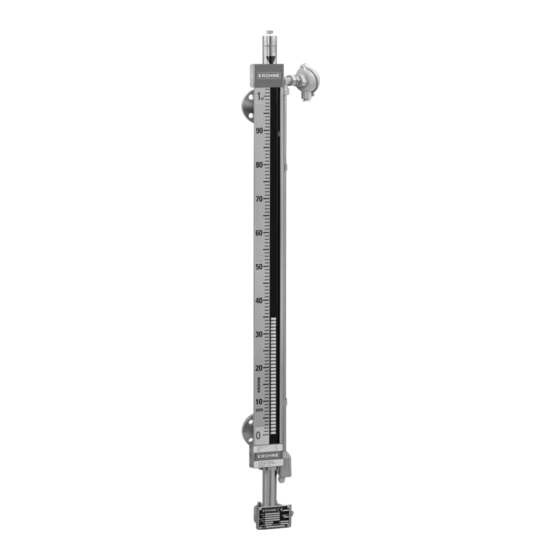 KROHNE BM 26 BASIC Supplementary Instructions Manual