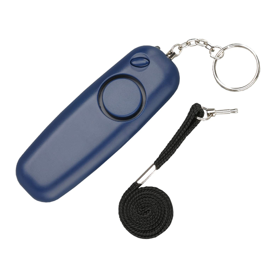 Defender SLIMLINE PERSONAL ALARM Quick Start Manual