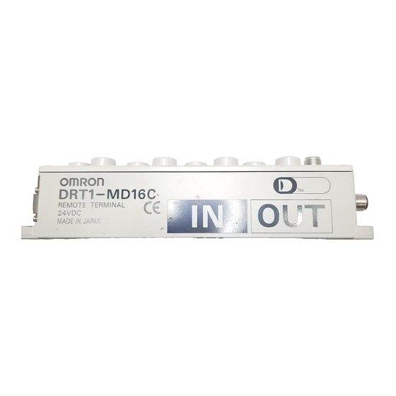 Omron DeviceNet DRT1 Series Manuals