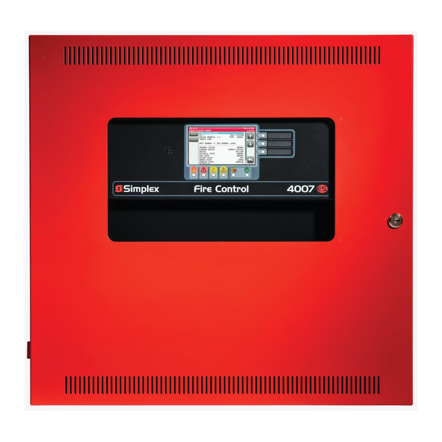 Simplex 4007ES (4007-9101, 4007-9201) Manual