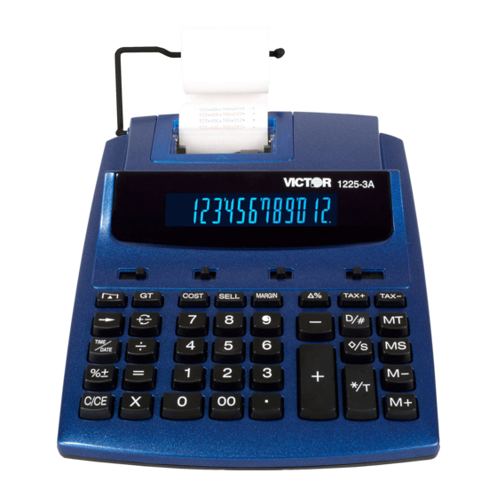Victor 1225-3A Quick Start Manual