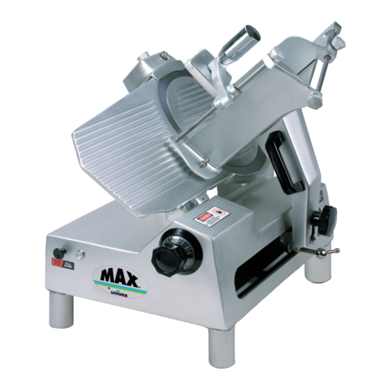 Univex 8512 Instruciton Manual