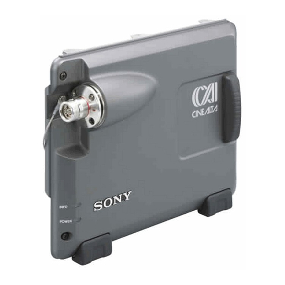 User Manuals: Sony HKSR-101 Portable Digital Recorder