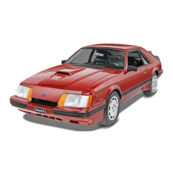 Monogram 85 FORD MUSTANG SVO Manual