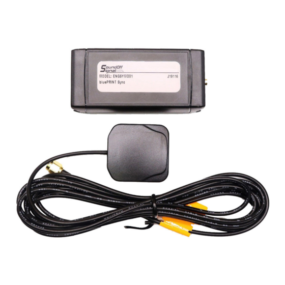Soundoff Signal bluePRINT SYNC Quick Start Manual