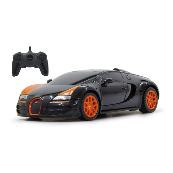 Jamara Bugatti Veyron Grand Sport Vitesse Instructions Manual