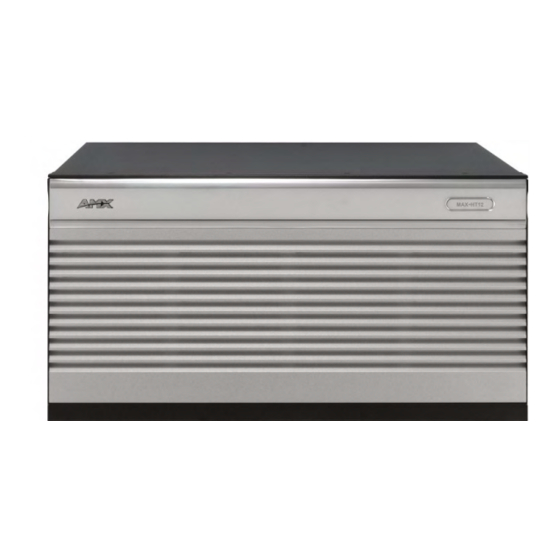 AMX MAX-HT04 Installation Manual