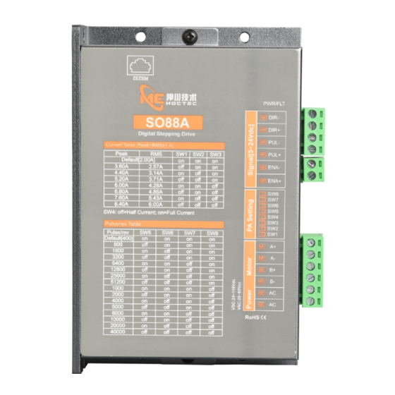 MOCTEC SO88A Manuals