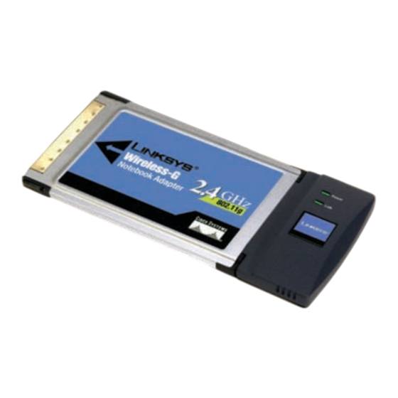 Linksys WPC54G User Manual