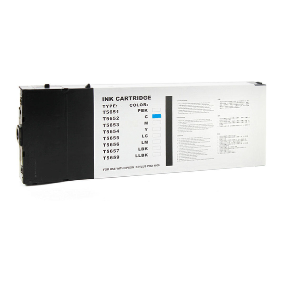 Epson T565200 Material Safety Data Sheet