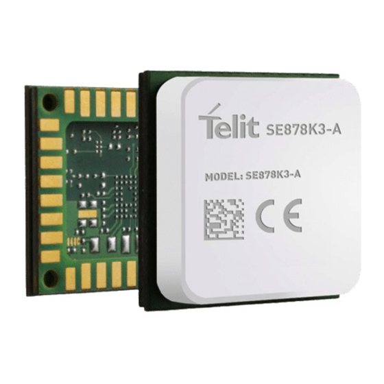 Telit Wireless Solutions SE878K3-A EVK User Manual