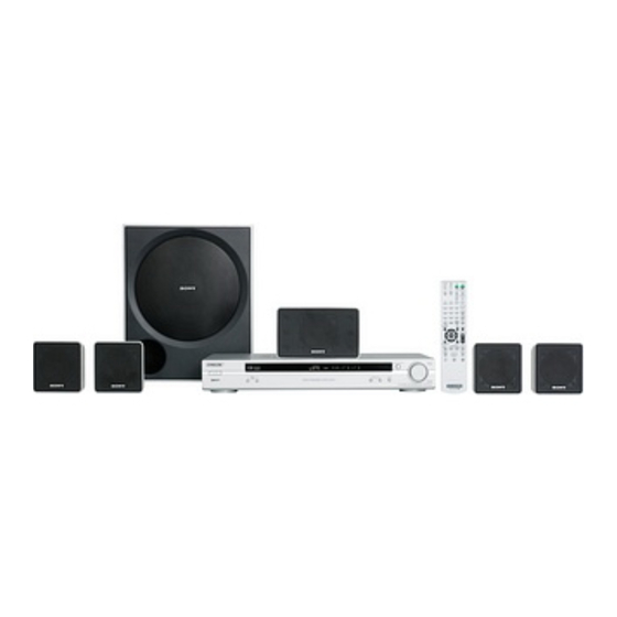 Sony HT HT-SS500 Operating Instructions Manual