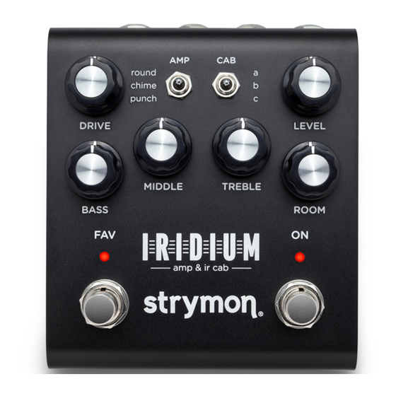 Strymon Iridium User Manual