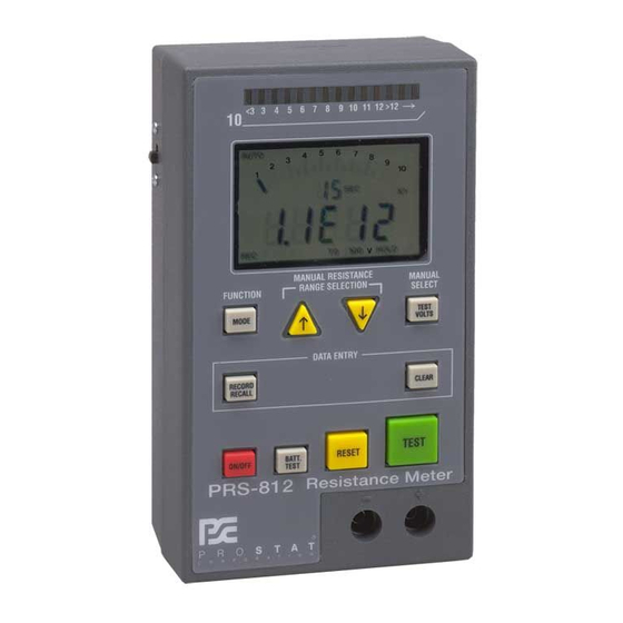 Prostat PRS-812 User Manual