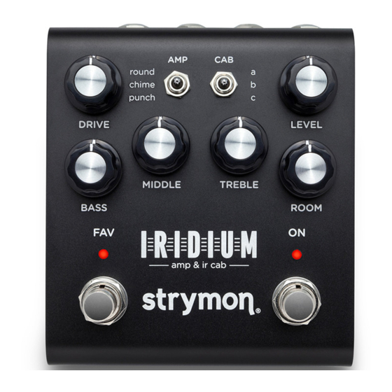 Strymon Iridium Quick Start Manual