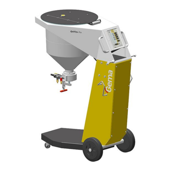 Gema OptiFlex Pro BN Operating Instructions And Spare Parts List