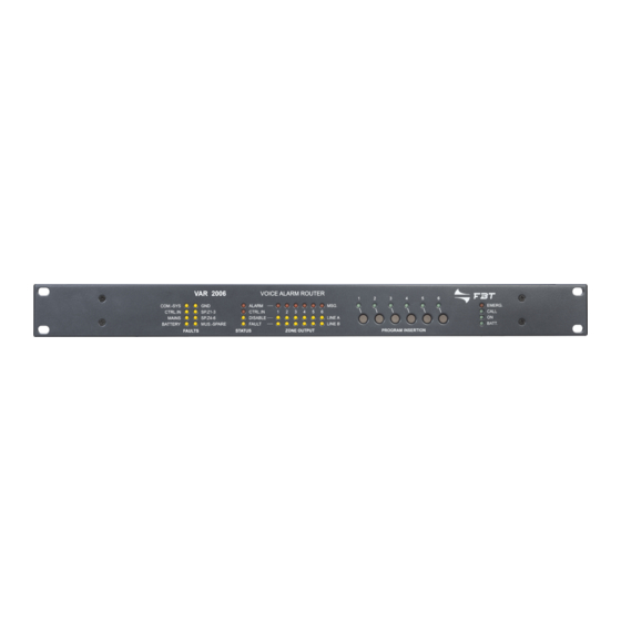 Fbt VAIE 2000 Operating Manual
