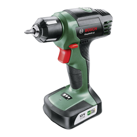 Bosch EasyDrill 12 Manuals