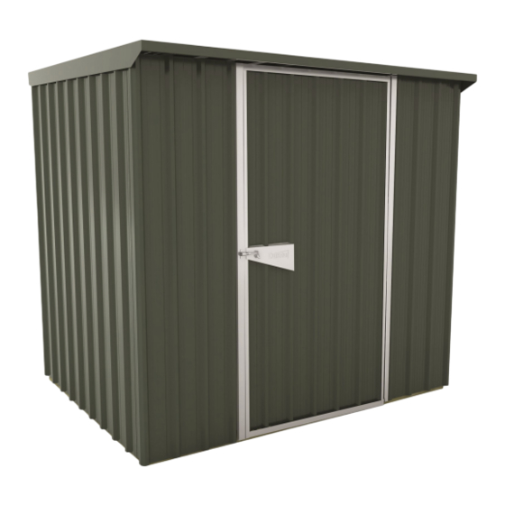 Riverlea Duratuf Garrison Sheds PL64 Assembly Instructions Manual