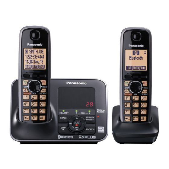 Panasonic KX-TG7641 series Operating Instructions Manual
