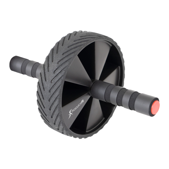 PROSOURCEFIT AB WHEEL ROLLER Instruction Manual & Exercise Manual