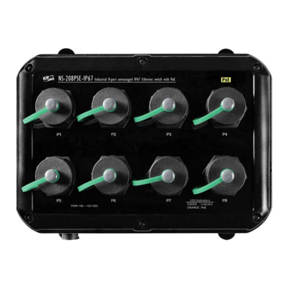 ICP DAS USA NS-208PSE-IP67 Quick Start Manual
