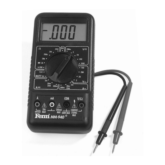 Ferm MM-940 User Manual