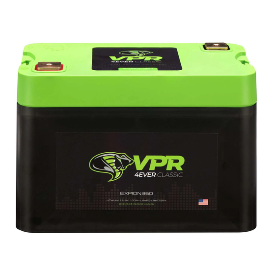 Expion360 VPR 4EVER CLASSIC User Manual