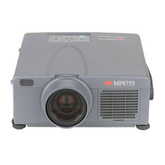 3M MP8755 Quick Start Manual