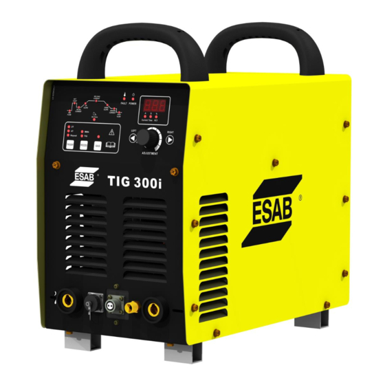 ESAB TIG 300i Instruction Manual