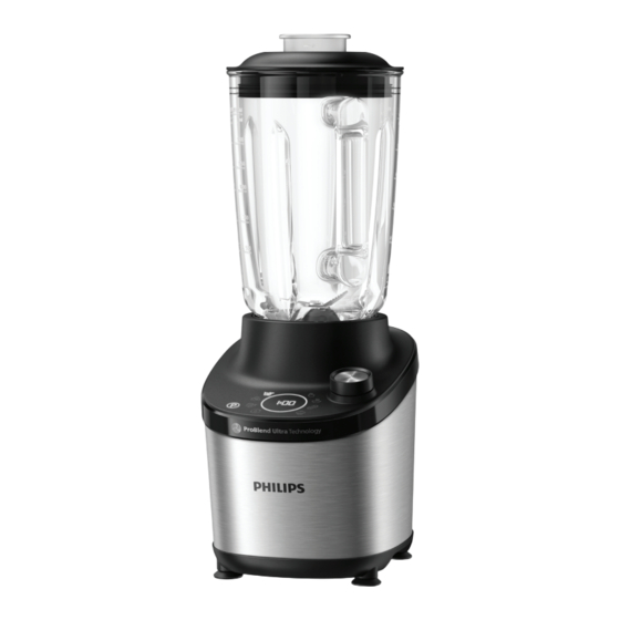 Philips HR3760/10 High Speed Blender Manuals