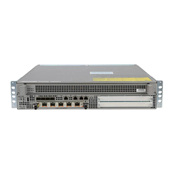 Cisco ASR 1002 Quick Start Manual